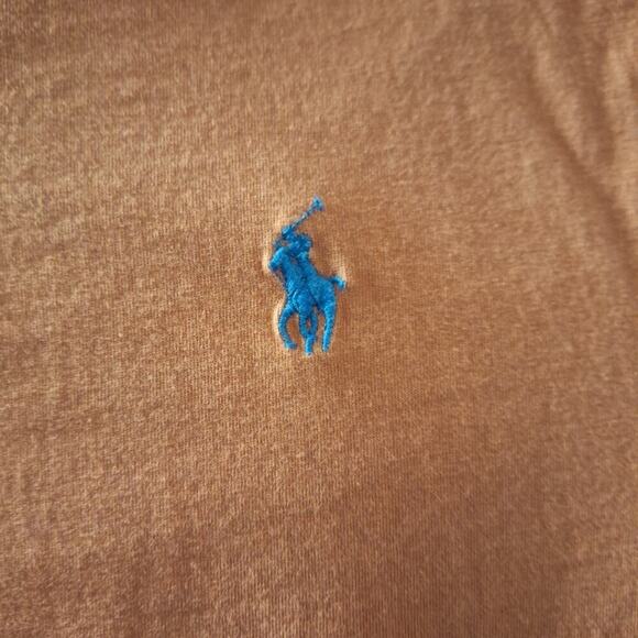 Ralph Lauren Soft Red Short Sleeve T-Shirt Crew Neck Size Large Slim Fit Cotton - Picture 2 of 6